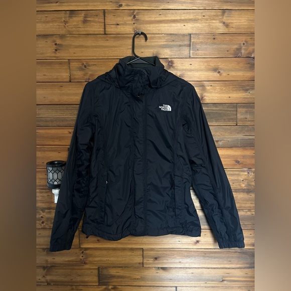 The North Face Hyvent woman’s outdoor Jacket with hoodie size small color black - Picture 2 of 9